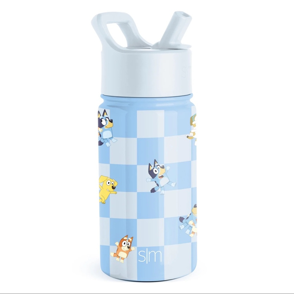 Simple Modern BLUEY CHECKMATE 14oz Summit Kids Water Bottle Tumbler with lid